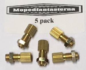 5-pack, sträckare med mutter till Bingförgasare, M6.