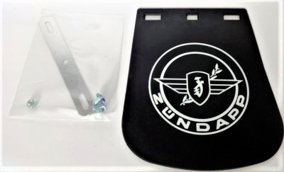 Stänklapp Zundapp med vit logo.