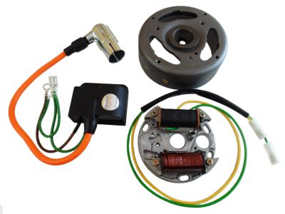 Brytarlöst tändsystem HQ 6 volt/12 volt. Medurs. Puch Maxi, Korado, m.fl.