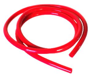 Bensinslang 5x8mm. Röd, 1 meter.