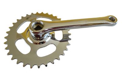 Pedalarm höger, med kedjekrans, Solex Knallert.