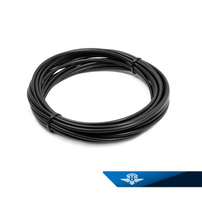 Wirehölje 5mm, 10 meter, svart.