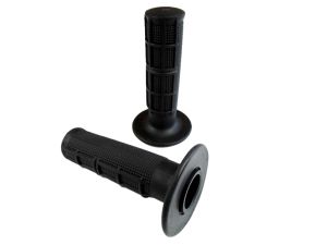 Gummihandtag Enduro, svarta 22/24mm.