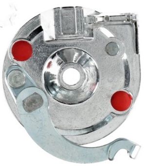 Bromsköld fram, Puch Maxi.