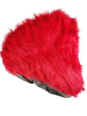 Sadelklädsel fårskinnsliknande, röd.