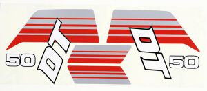 Dekalsats Yamaha DT50MX 1983-85, säljs i sats.