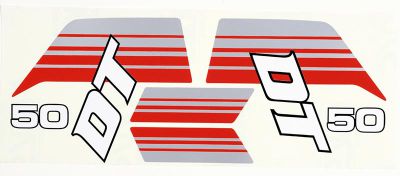 Dekalsats Yamaha DT50MX 1983-85, säljs i sats.