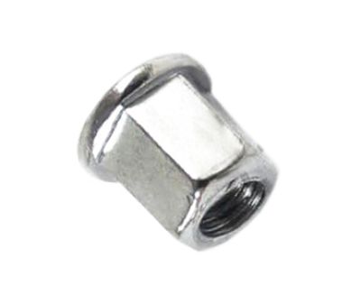 Mutter M7, lång. Kromad.