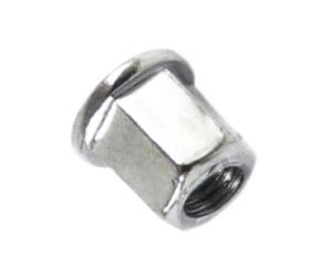 Mutter M7, lång. Kromad.