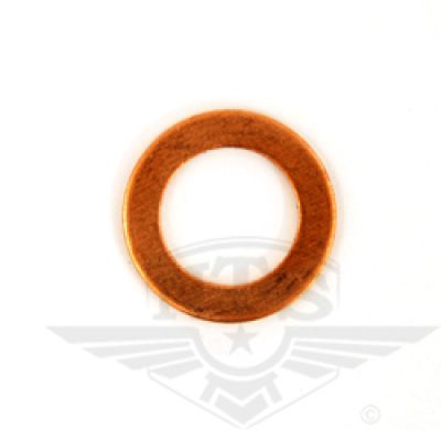 Kopparbricka, 10x16x1mm.