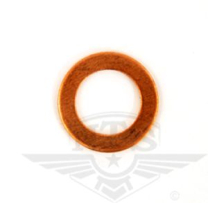 Kopparbricka, 10x16x1mm.