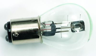 Glödlampa (BAX15D) 12V volt, 25/25 watt.