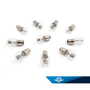 10-pack glödlampa (BAY15D) 6 volt, 5/3 watt.
