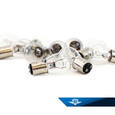 10-pack glödlampa (BAY15D) 6 volt, 21/5 watt.