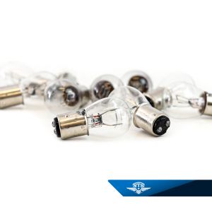 10-pack glödlampa (BAY15D) 12 volt, 21/5 watt.