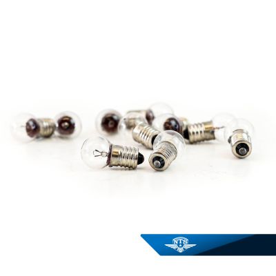 10-pack glödlampa E10 skruv. 6 volt, 2,4 watt.