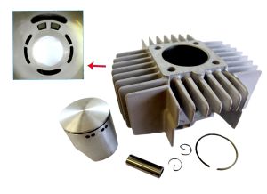 70cc cylinder Puch Maxi & Korado. 45mm kolv, 6 portar.