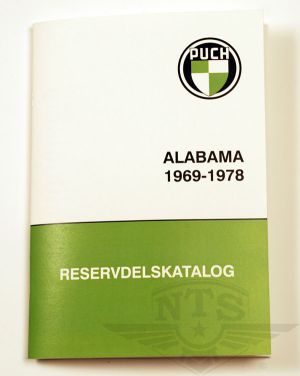 Reservdelskatalog Puch Alabama, 1969-78.