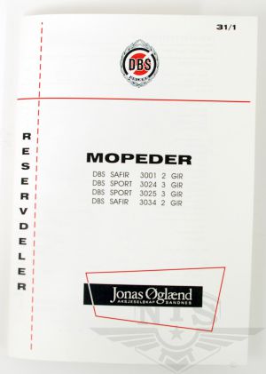 Reservdelskatalog DBS Safir & Sport. 1972-73.