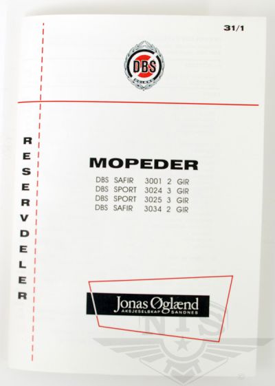 Reservdelskatalog DBS Safir & Sport. 1972-73.