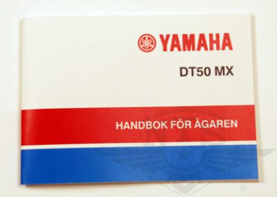Instruktionsbok Yamaha DT50MX.