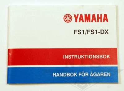 Instruktionsbok Yamaha FS1/FS1DX.