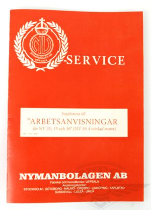 Supplement till anvisningar. NV mopeder.