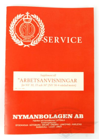 Supplement till anvisningar. NV mopeder.