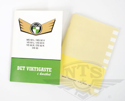 Instruktionsbok Puch -1961.