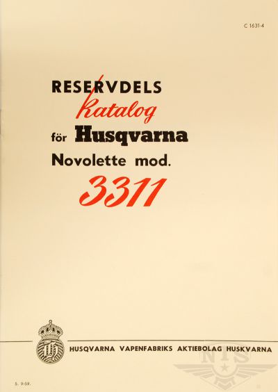 Reservdelskatalog Husqvarna Novolette.