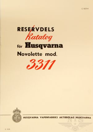 Reservdelskatalog Husqvarna Novolette.