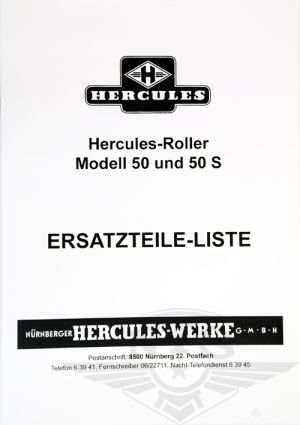 Ersatzteile-Liste Hercules 50/50S