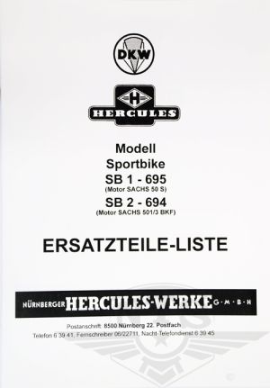 Ersatzteile-liste Hercules SB