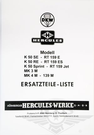 Ersatzteile-liste Hercules K50 SE M.fl