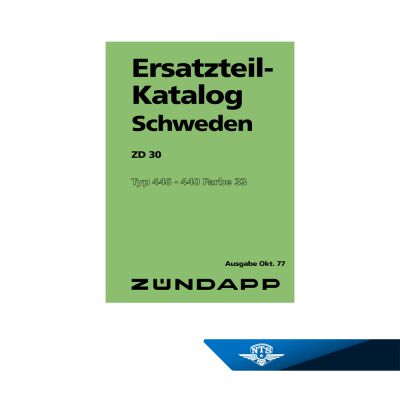 Reservdelskatalog Zundapp ZD30.