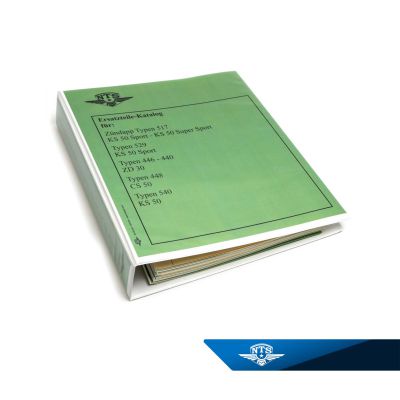 Reservdelskatalog Zundapp 517/529/446/448/540.