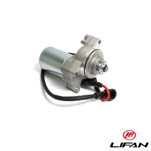 Startmotor Lifan, med startmotor över motor.