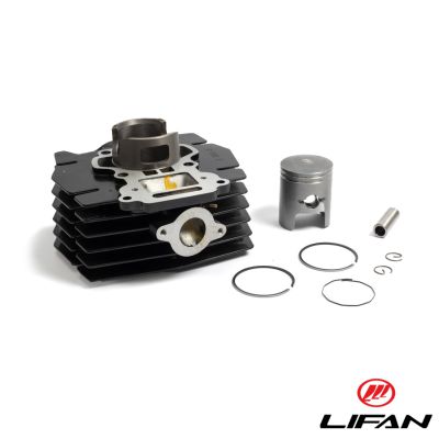 Cylinder med kolv. Lifan AX-100, 2-takt.