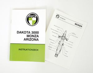Instruktionsbok PUCH MONZA. Inkl.Datablad.