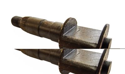 Bromsaxel fram / Bak, Zundapp 517/120mm nav .