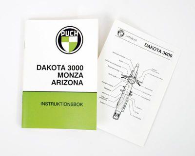 Instruktionsbok PUCH DAKOTA 3000.Inkl.Datablad