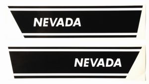 Sidokåpsdekaler PUCH Nevada 1979-81, säljs parvis.
