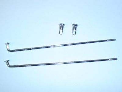 Ekrar Kreidler Florett, 151mm. Leleu 160mm nav, 17 tums fälg. Kromade, Säljs parvis.