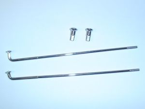 Ekrar Kreidler Florett, 151mm. Leleu 160mm nav, 17 tums fälg. Kromade, Säljs parvis.