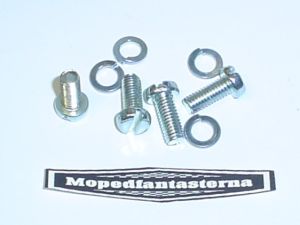 Skruvsats till grundplattan, fläktkylda Puch V3 motorer.