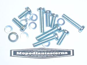 Skruvsats fläktgaller, klädplåt och fläkthus Puch. Passar Dakota, Florida m.fl.