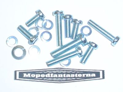 Skruvsats fläktgaller, klädplåt och fläkthus Puch. Passar Dakota, Florida m.fl.