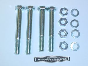 Bultsats till motor & fotstödsbrygga Monark & Crescent, med Sachsmotor.