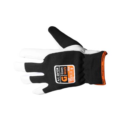 Vintermontagehandske. Tillverkad av extra mjukt getskinn. Storlek 11. Säljs parvis.