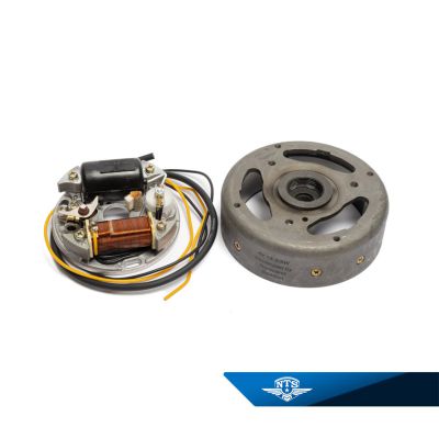 Tändsystem med 2 kablar. Medurs.